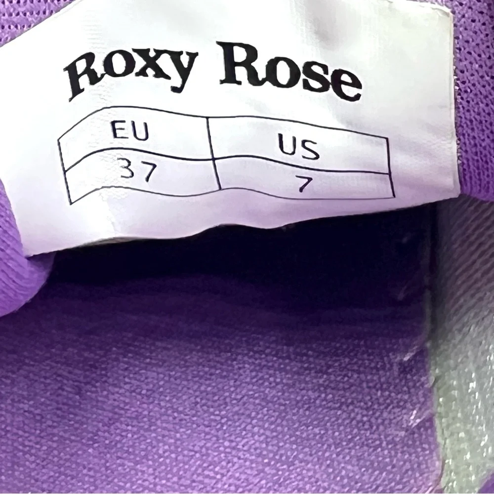 Roxy Rose‎ Size 7 Purple Iridescent Holographic Holo Glitter Sneakers Shoes